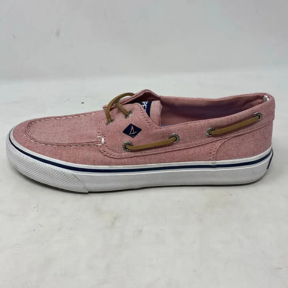 Sperry Bahama II Boat Shoes Shirt Red Pink Sneaker Mens Size 8